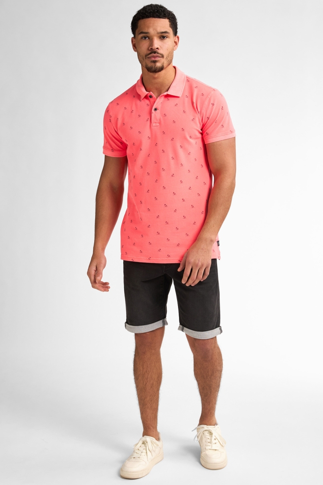 POLO MET PRINT M 1050 POL921 3099 FIERY CORAL